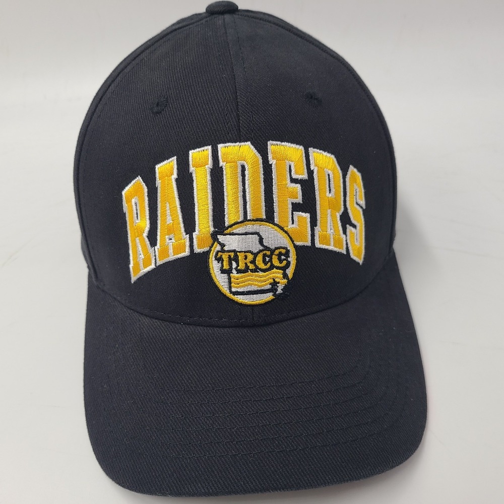 Three Rivers College Raiders Hat Adjustable Black Captivating TRCC Community Men